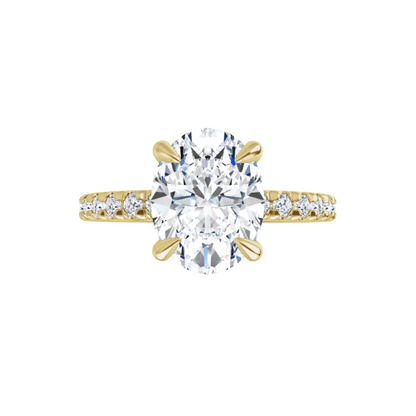 Chloe French Set Lab Diamond Ring