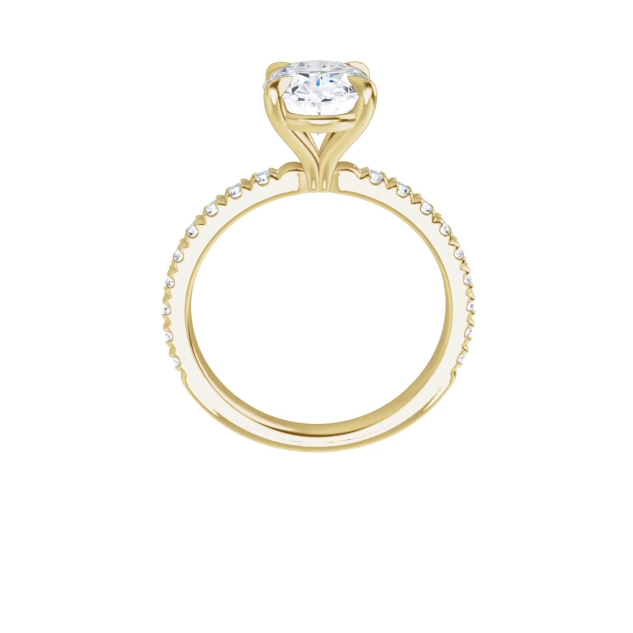 Chloe French Set Lab Diamond Ring