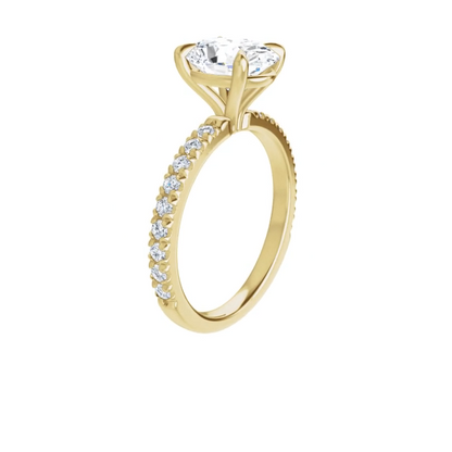 Chloe French Set Lab Diamond Ring