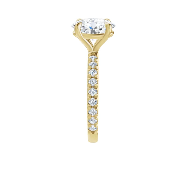 Chloe French Set Lab Diamond Ring