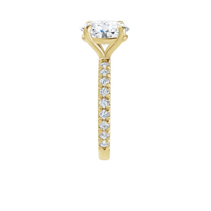 Chloe French Set Lab Diamond Ring