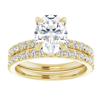 Chloe French Set Lab Diamond Ring