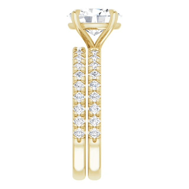 Chloe French Set Lab Diamond Ring