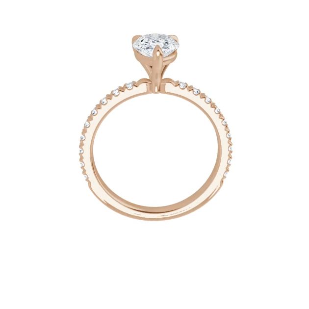 Chloe French Set Lab Diamond Ring