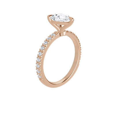 Chloe French Set Lab Diamond Ring
