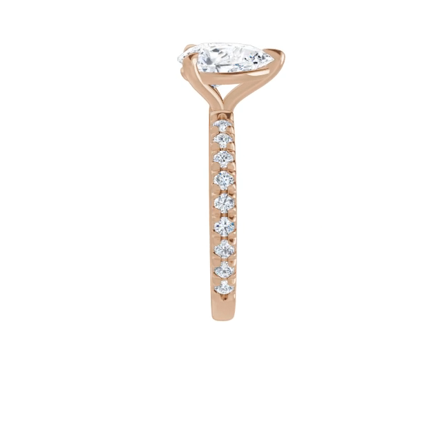 Chloe French Set Lab Diamond Ring