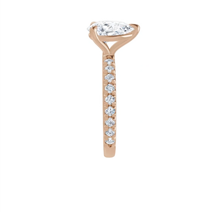 Chloe French Set Lab Diamond Ring