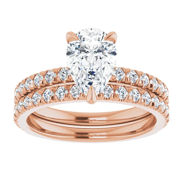 Chloe French Set Lab Diamond Ring