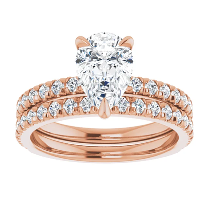 Chloe French Set Lab Diamond Ring