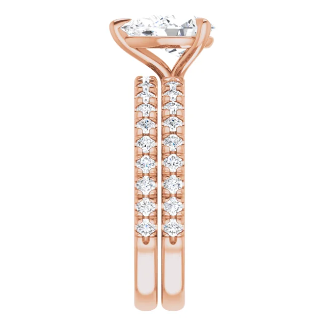Chloe French Set Lab Diamond Ring