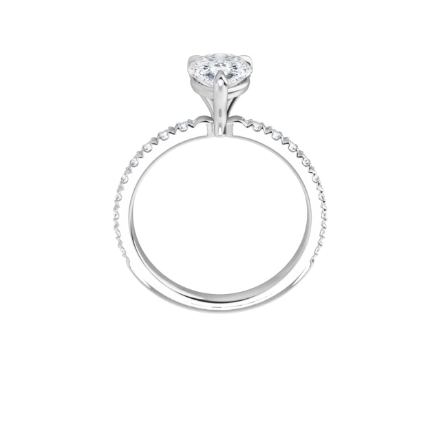 Chloe French Set Lab Diamond Ring