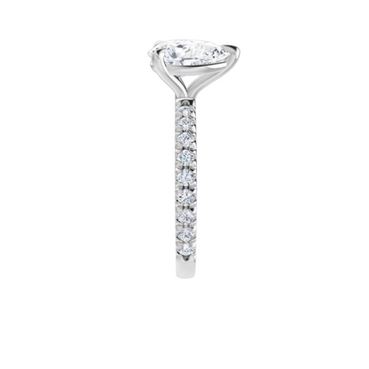 Chloe French Set Lab Diamond Ring