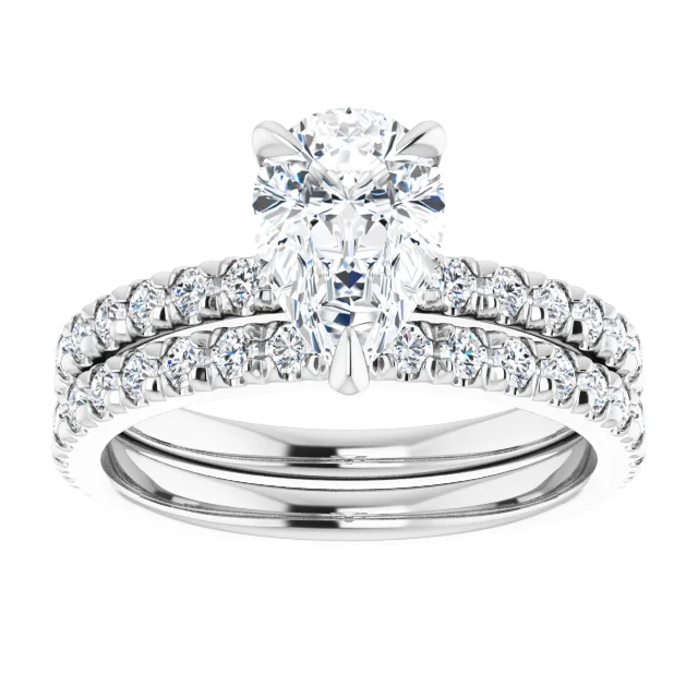 Chloe French Set Lab Diamond Ring