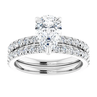 Chloe French Set Lab Diamond Ring