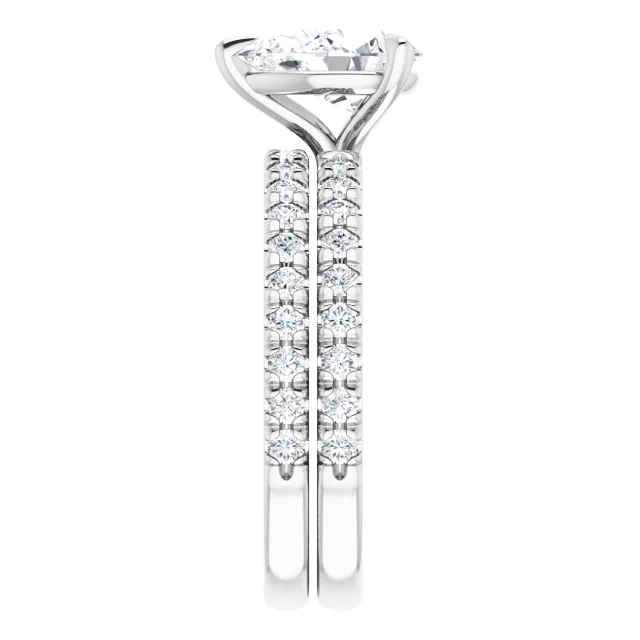 Chloe French Set Lab Diamond Ring