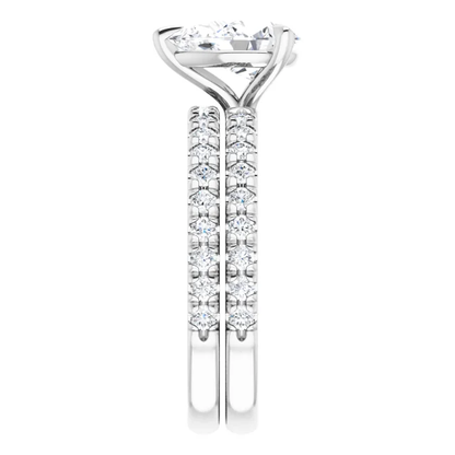 Chloe French Set Lab Diamond Ring