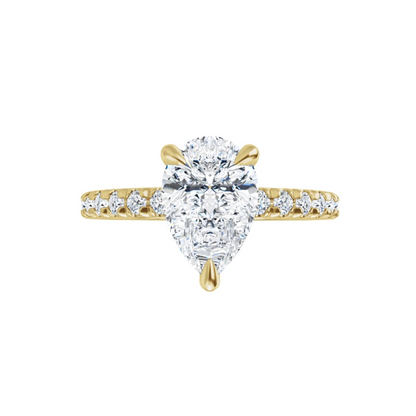 Chloe French Set Lab Diamond Ring
