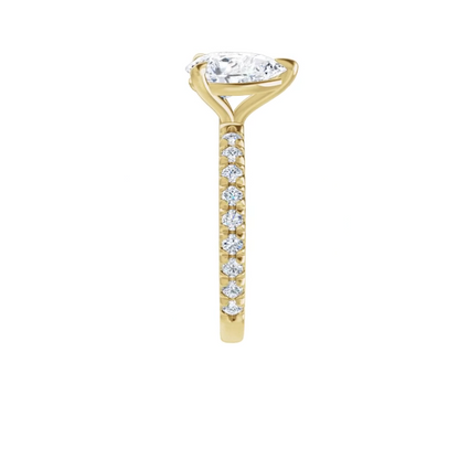 Chloe French Set Lab Diamond Ring