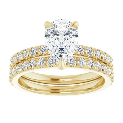 Chloe French Set Lab Diamond Ring
