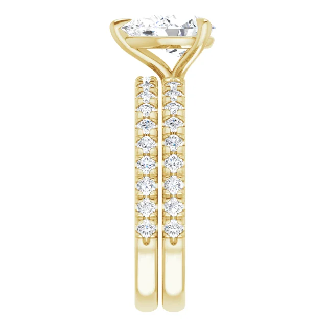 Chloe French Set Lab Diamond Ring