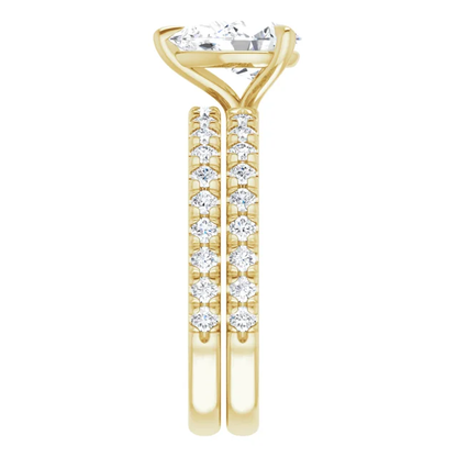 Chloe French Set Lab Diamond Ring