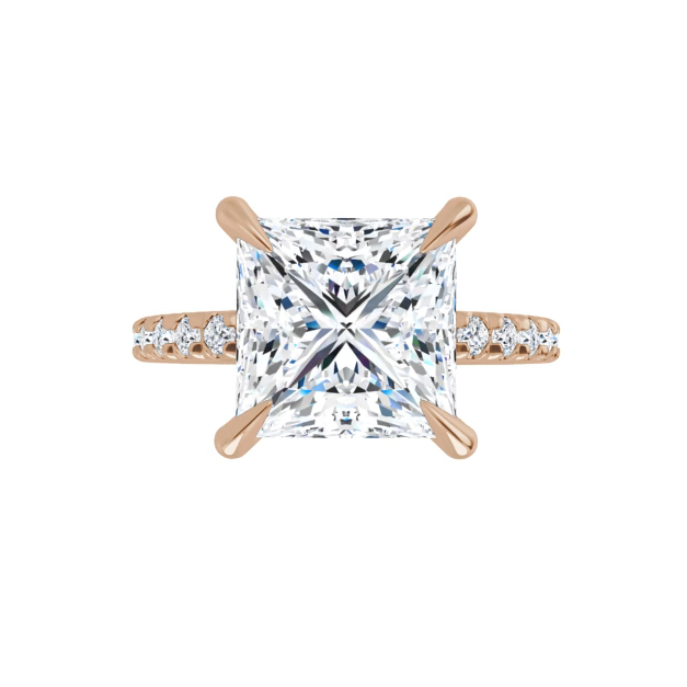 Chloe French Set Lab Diamond Ring