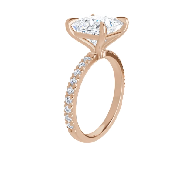 Chloe French Set Lab Diamond Ring