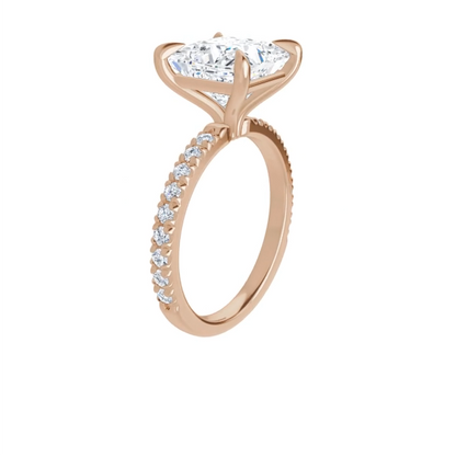 Chloe French Set Lab Diamond Ring