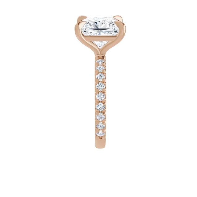 Chloe French Set Lab Diamond Ring