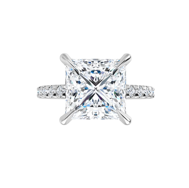 Chloe French Set Lab Diamond Ring
