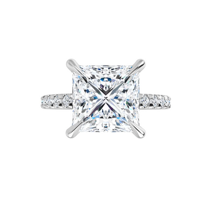 Chloe French Set Lab Diamond Ring