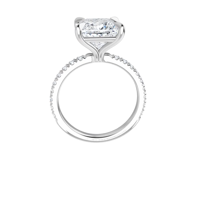 Chloe French Set Lab Diamond Ring