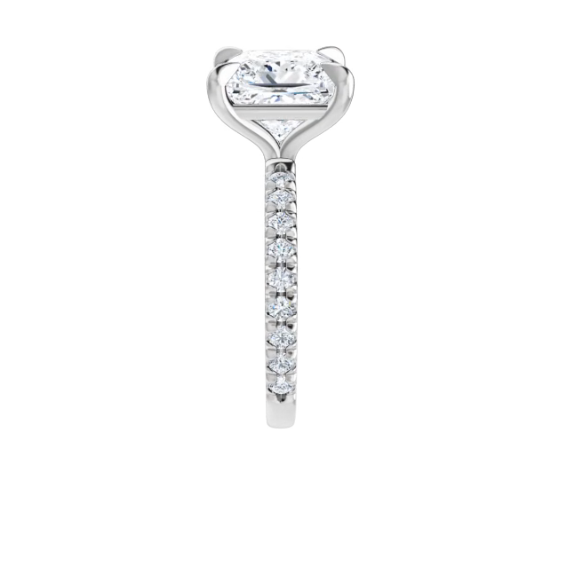 Chloe French Set Lab Diamond Ring