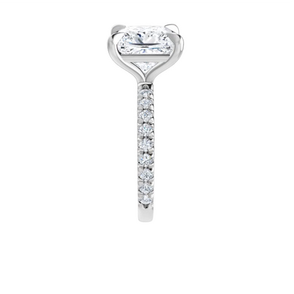 Chloe French Set Lab Diamond Ring