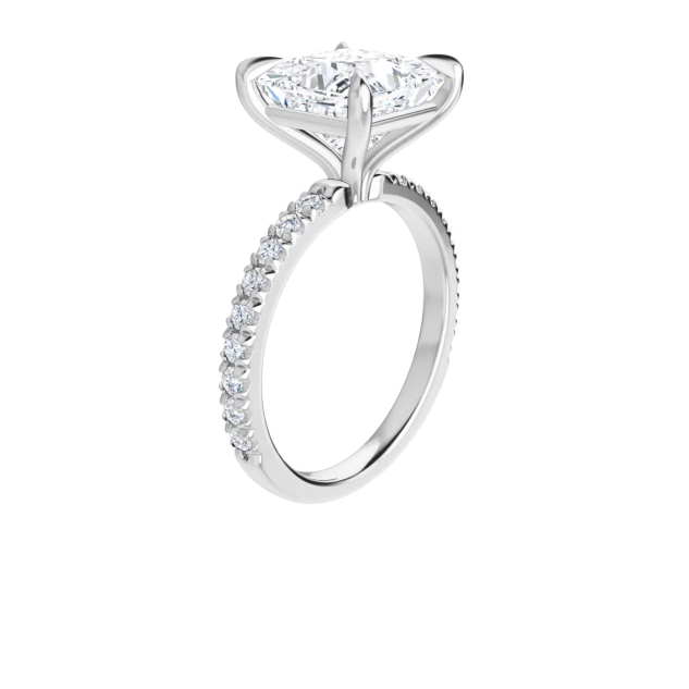 Chloe French Set Lab Diamond Ring