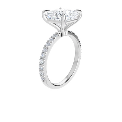 Chloe French Set Lab Diamond Ring