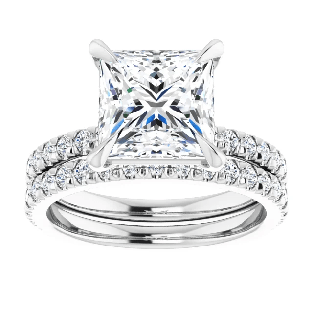 Chloe French Set Lab Diamond Ring
