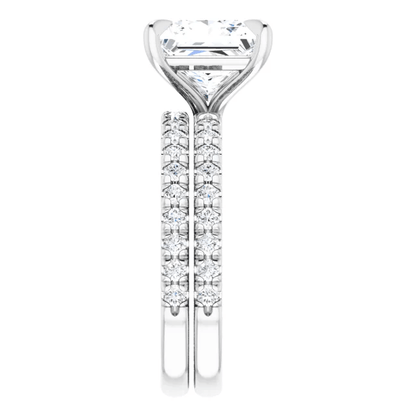Chloe French Set Lab Diamond Ring