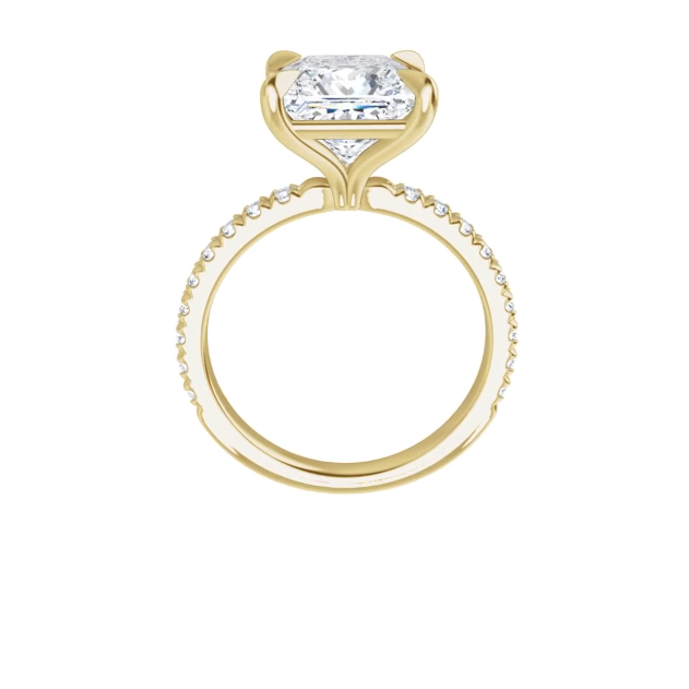 Chloe French Set Lab Diamond Ring