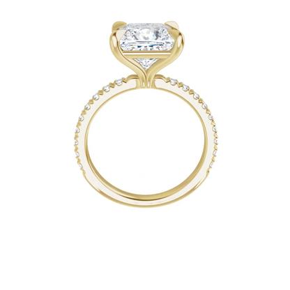 Chloe French Set Lab Diamond Ring