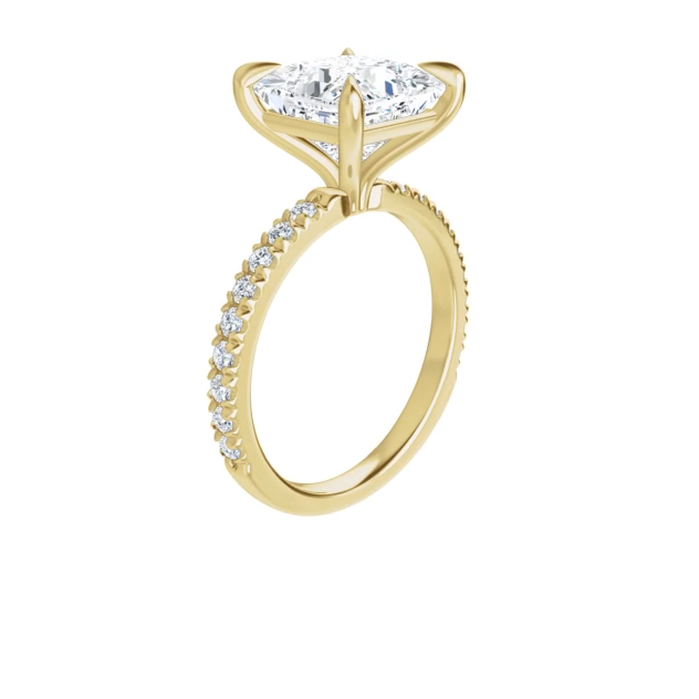 Chloe French Set Lab Diamond Ring