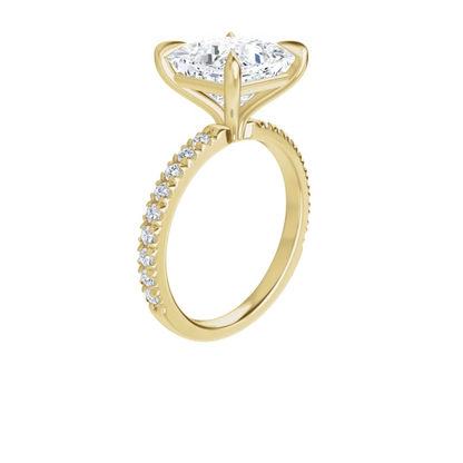Chloe French Set Lab Diamond Ring