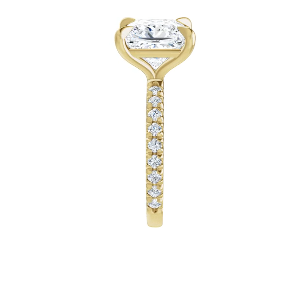 Chloe French Set Lab Diamond Ring