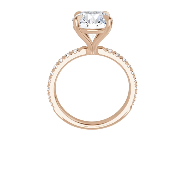 Chloe French Set Lab Diamond Ring