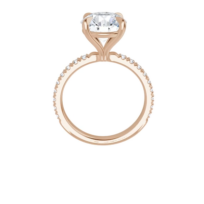 Chloe French Set Lab Diamond Ring
