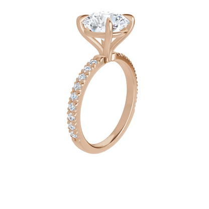 Chloe French Set Lab Diamond Ring