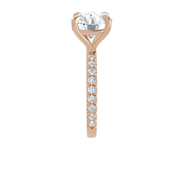 Chloe French Set Lab Diamond Ring