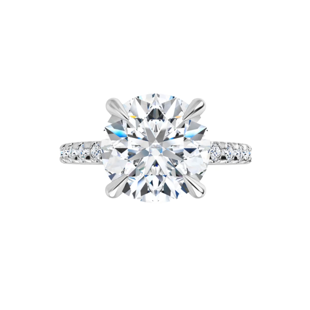 Chloe French Set Lab Diamond Ring