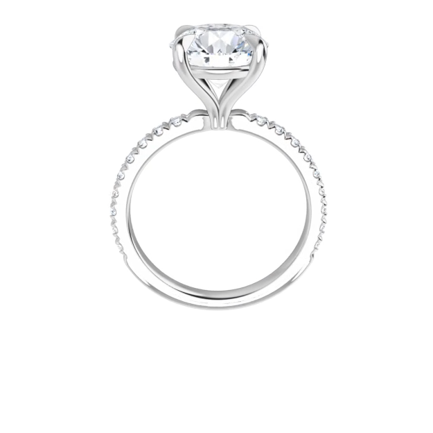 Chloe French Set Lab Diamond Ring