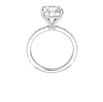 Chloe French Set Lab Diamond Ring